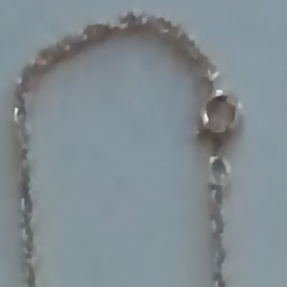 Heart Necklace With 1 Ruby Stone Gold Chain New Unworn - Picture 3 of 3